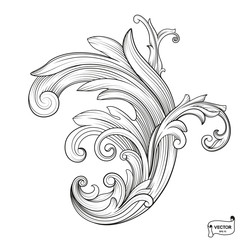 Curls and scrolls ornament for design elements.