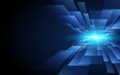 Blue Abstract Technology Background