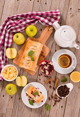 Apple strudel. 