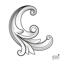 Curls and scrolls ornament for design elements.