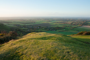 Fototapeta premium Widok na północ z South Downs, Fulking, East Sussex, Wielka Brytania
