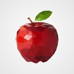 Apple Vector Low Poly Arts