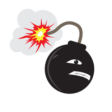 Isolated videogame bomb icon. Vector illustration design