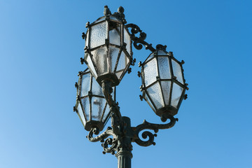Fototapeta na wymiar Old Streetlamps, St. Publius' Square, Floriana, Malta