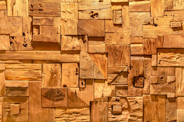 interlocked wooden construction