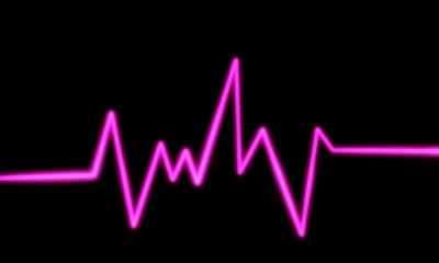 Cardiogram cardiograph oscilloscope screen illustration background - Illustration