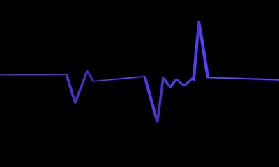 Cardiogram cardiograph oscilloscope screen illustration background - Illustration