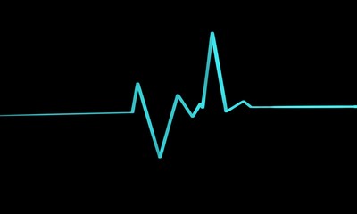 Cardiogram cardiograph oscilloscope screen illustration background - Illustration