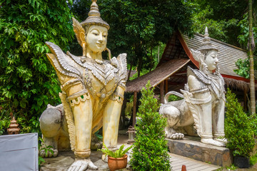 Naklejka premium Statue in Wat Palad temple, Chiang Mai, Thailand