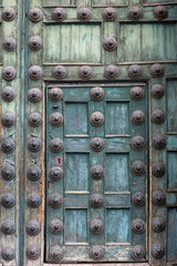 Vintage old wooden door