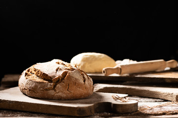 Homemade fresh bread in a Bakery shop