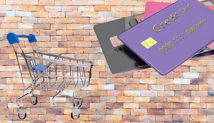 Credit card online shopping payment.
