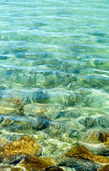Clear water of Lake Balaton, Hungary
