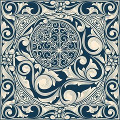 Vintage ornate decorative card