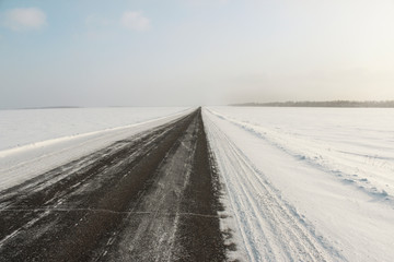 Snowy road