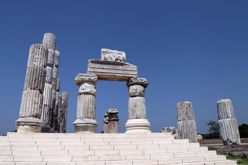 Apollon Smintheion ancient city in Gulpinar, Canakkale, Turkey