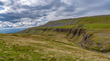 North Pennines landscape at the High Cup Nick in Cumbria, England, UK