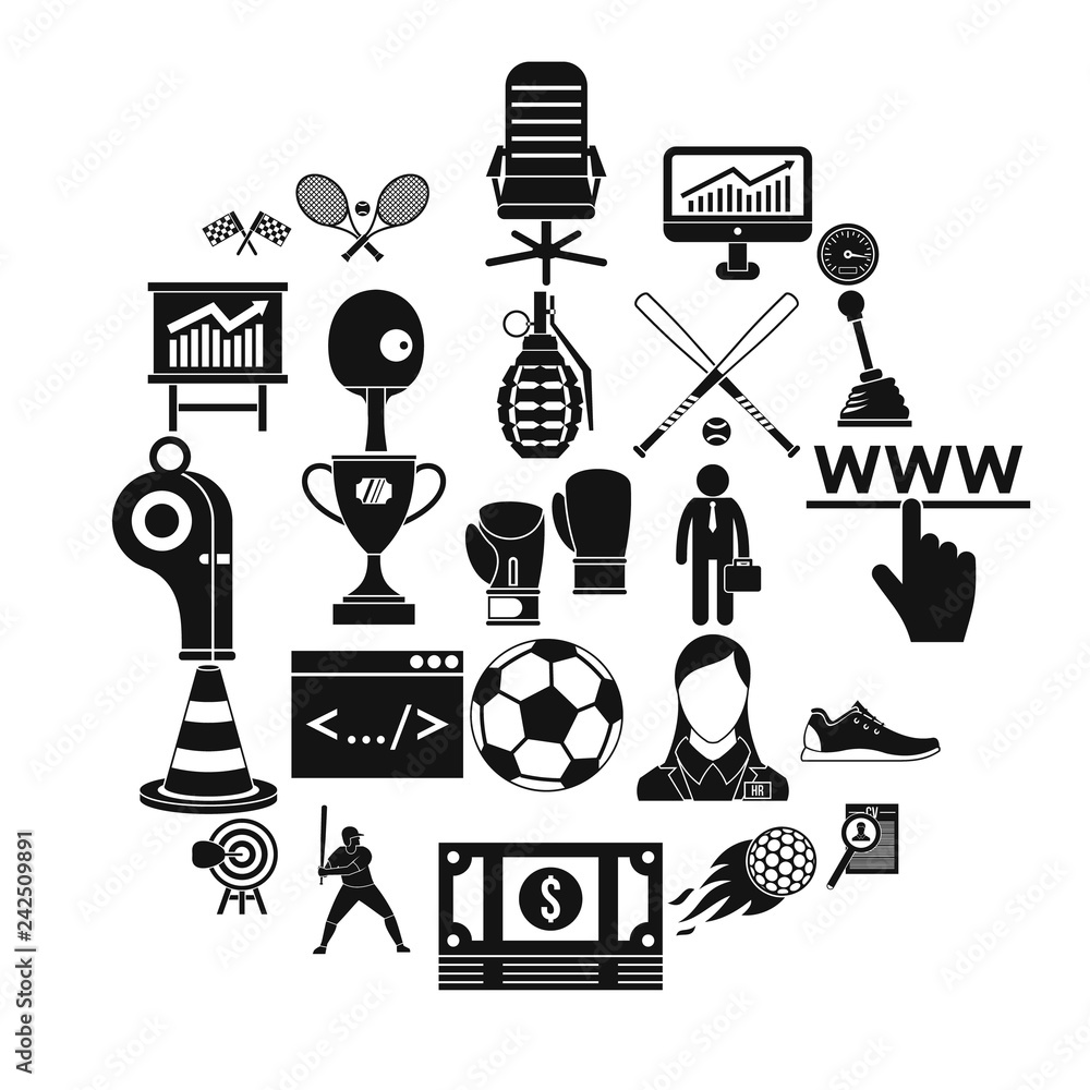 Poster function icons set. simple set of 25 function vector icons for web isolated on white background