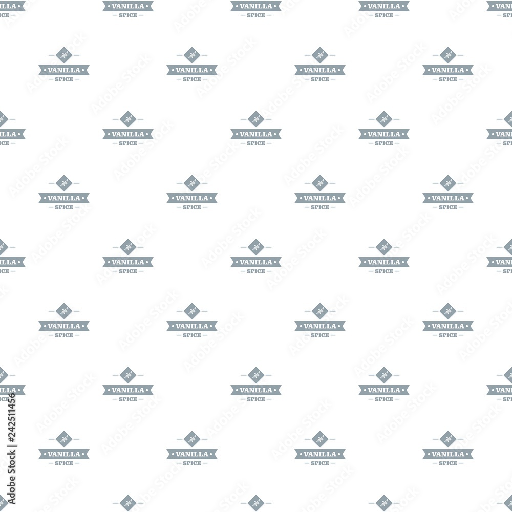Poster vanilla spice pattern vector seamless repeat for any web design
