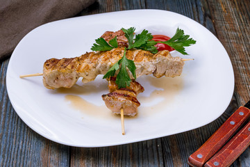 Kebab of pork