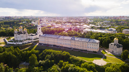 Landscape of Vladimir with Dormition Cathedral and Cathedral of St. Dmitrii