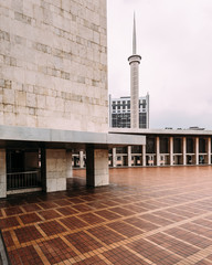 The plaza of Istiqlal Mosque is called Keramik Merah, means Red Ceramic Tile. Istiqlal is the largest mosque in Southeast Asia.