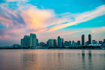 Sunrise Over the San Diego Skyline