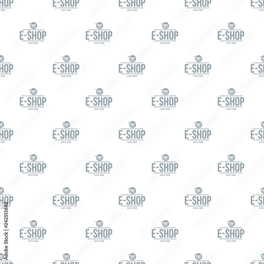 Aufkleber e shop pattern vector seamless repeat for any web design