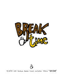 카페 포스터 / 손으로 그린 커피 그림