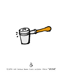 카페 포스터 / 손으로 그린 커피 그림