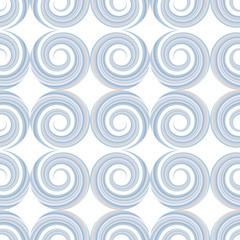 Fototapeta na wymiar Abstract geometric seamless pattern with spiral shapes.