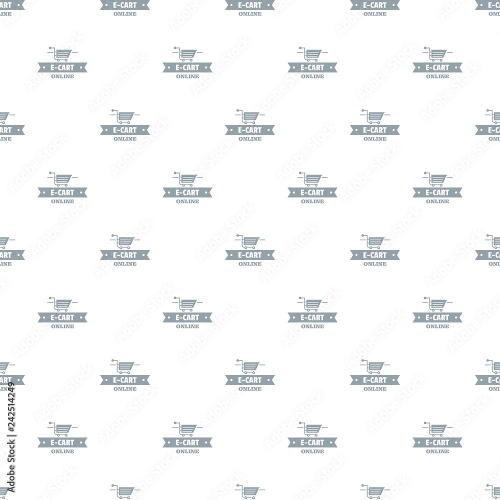 Aufkleber e cart pattern vector seamless repeat for any web design