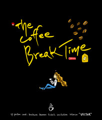 카페 포스터 / 손으로 그린 커피 그림