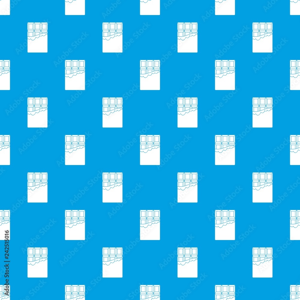 Poster chocolate pattern vector seamless blue repeat for any use
