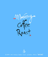 카페 포스터 / 손으로 그린 커피 그림