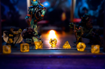 Dice and miniatures