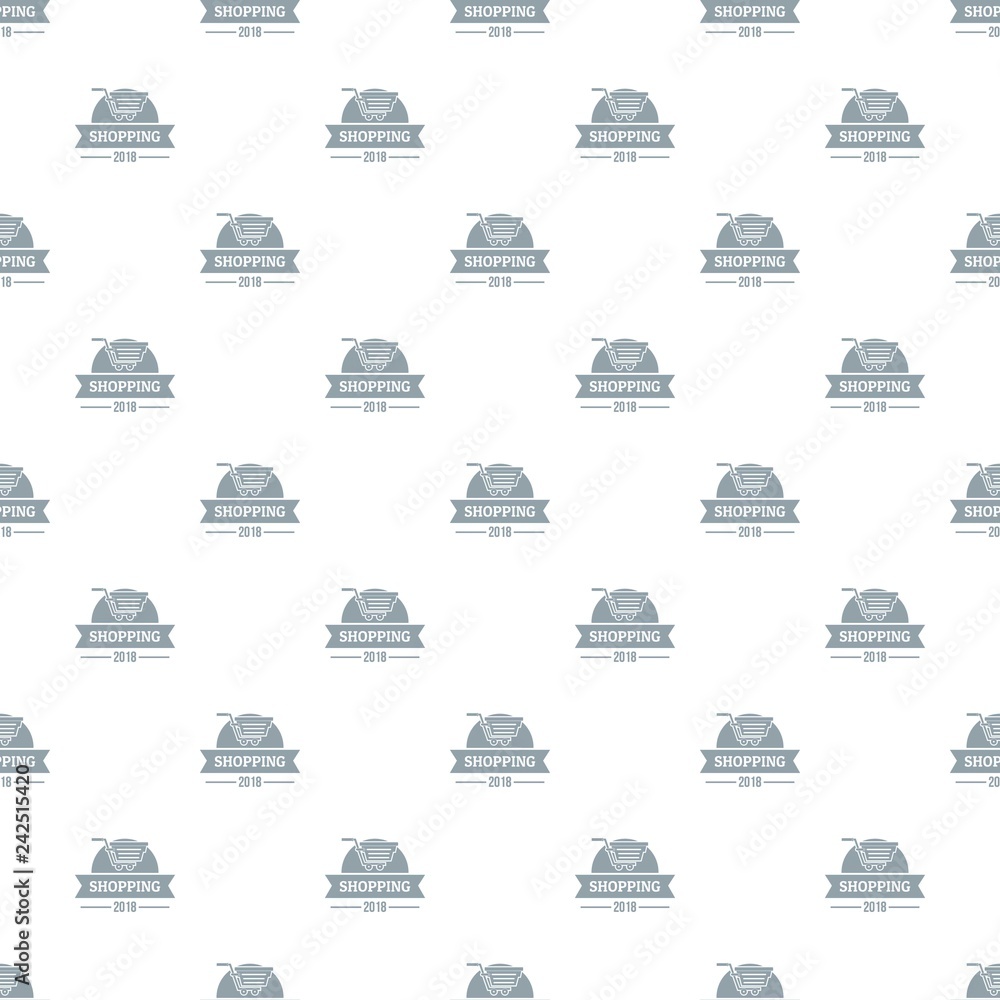 Poster shopping pattern vector seamless repeat for any web design