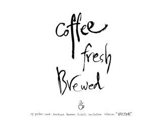 카페 포스터 / 손으로 그린 커피 그림