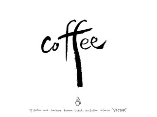 카페 포스터 / 손으로 그린 커피 그림