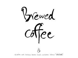 카페 포스터 / 손으로 그린 커피 그림