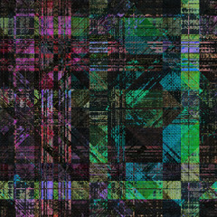 Abstract digital fractal, glitch art  background image illustration. Ideal for technology concept, virtual reality, artificial intelligent and future concept projects.