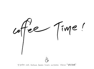 카페 포스터 / 손으로 그린 커피 그림