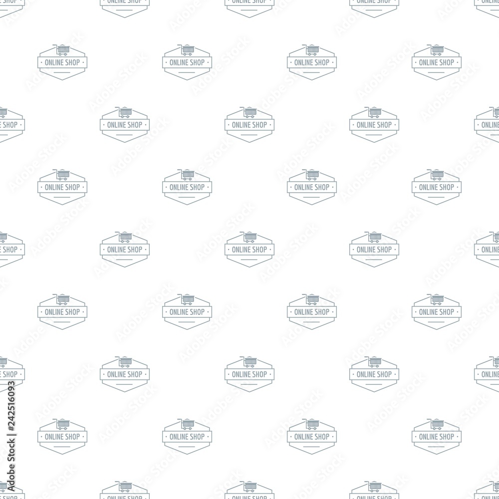 Poster online shop pattern vector seamless repeat for any web design