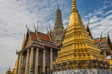 Fototapeta premium Wat Phra Kaew or Wat Phra Si Rattana Satsadaram, , Thailand.