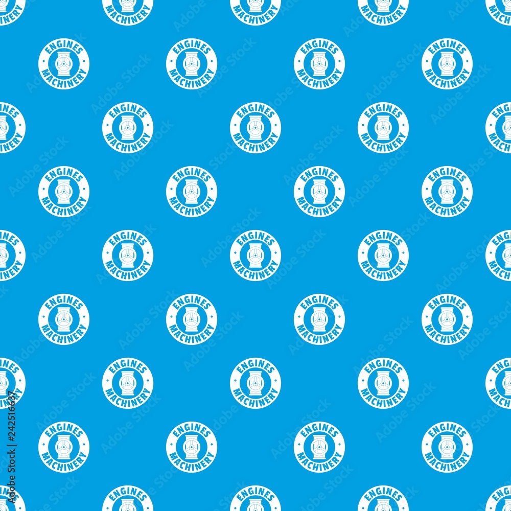 Poster automation machinery pattern vector seamless blue repeat for any use