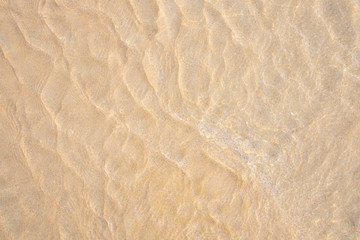 Transparent crystal sea water surface in summer.