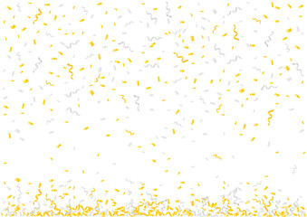 Golden and silver confetti