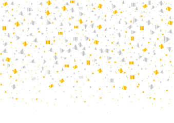 Golden and silver confetti