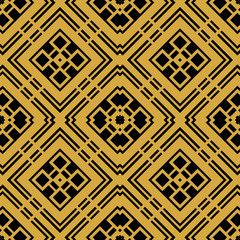 Abstract seamless retro art deco vintage ornamental background