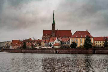 Panorama promenade in Wroclaw